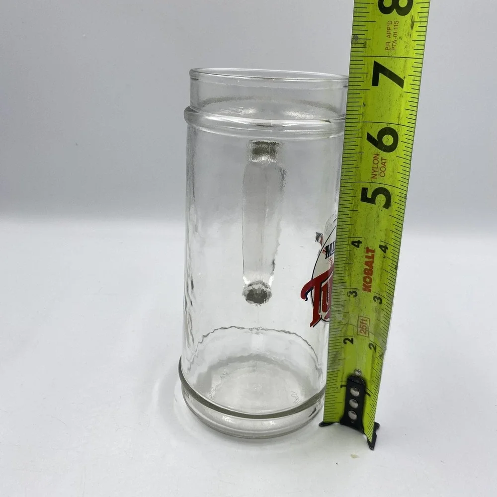 Vintage Minnesota Twins Glass Beer Mug‎ Stein 6.75